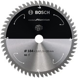 Bosch Kreissägeblatt Standard for Aluminium, Ø 184mm, 56Z Bohrung 20mm, für Akku-Handkreissägen