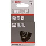 Bosch Topfbürste Ø 50mm, vermessingt 0,2mm Draht, 6mm Schaft, für Bohrmaschinen