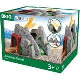 BRIO World Magischer Tunnel, Bahn grau/rot