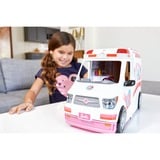 Mattel Barbie 2-in-1 Krankenwagen Spielset (mit Licht & Geräuschen), Spielfahrzeug 