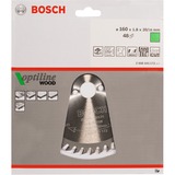 Bosch Kreissägeblatt Optiline Wood, Ø 160mm, 48Z Bohrung 20mm, für Handkreissägen