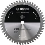 Bosch Kreissägeblatt Standard for Aluminium, Ø 140mm, 50Z Bohrung 10mm, für Akku-Handkreissägen