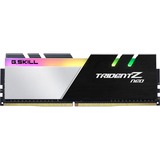 G.Skill DIMM 32 GB DDR4-3200 (2x 16 GB) Dual-Kit, Arbeitsspeicher schwarz/weiß, F4-3200C16D-32GTZN, Trident Z Neo, INTEL XMP