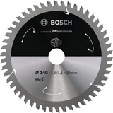 Bosch Kreissägeblatt Standard for Aluminium, Ø 140mm, 50Z Bohrung 20mm, für Akku-Handkreissägen