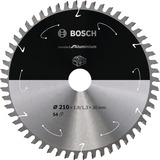 Bosch Kreissägeblatt Standard for Aluminium, Ø 210mm, 54Z Bohrung 30mm, für Akku-Tischkreissägen