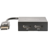 Digitus DisplayPort Splitter 4K 1x2, Splitter & Switches schwarz, 10 cm