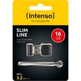 Intenso Slim Line 16 GB, USB-Stick schwarz, USB-A 3.2 Gen 1