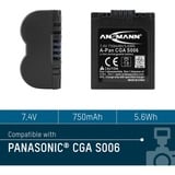 Ansmann A-Pan CGA S006, Kamera-Akku entspricht Panasonic CGA S006