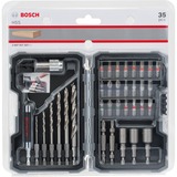 Bosch Holzbohrer-und Bit-Set Extra Hard, 35-teilig, Bohrer- & Bit-Satz 