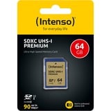 Intenso SDHC UHS-I 64 GB, Speicherkarte UHS-I U1, Class 10
