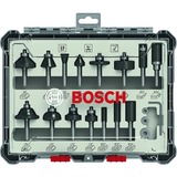 Bosch Fräser-Set, 15-teilig 1/4"-Schaft