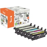 Peach Toner Spar Pack Plus 112237 kompatibel zu HP No. 307A (CE740A2, CE741A, CE742A, CE743A)