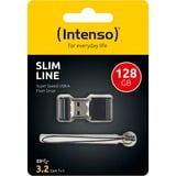 Intenso SLIM LINE 128 GB, USB-Stick schwarz, USB-A 3.2 Gen 1