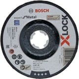 Bosch X-LOCK Schruppscheibe Expert for Metal, Ø 125mm, Schleifscheibe Bohrung 22,23mm, A 30 T BF, gekröpft