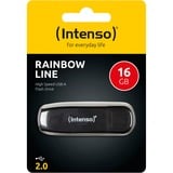 Intenso Rainbow Line 16 GB, USB-Stick schwarz