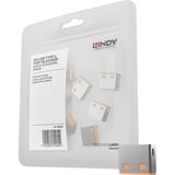 Lindy USB Port Schloss (10 Stück) ohne Schlüssel, Diebstahlschutz orange, Code: ORANGE