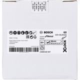 Bosch X-LOCK Fiberschleifscheibe R444 Expert for Metal, Ø 115mm, K60 Bohrung 22,23mm