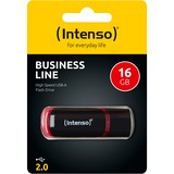 Intenso Business Line 16 GB USB 2.0, USB-Stick schwarz/rot, 3511470