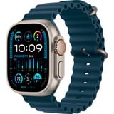 Apple Watch Ultra 2, Smartwatch dunkelblau, 49 mm, Ocean Armband, Titangehäuse, Cellular