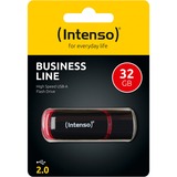 Intenso Business Line 32 GB USB 2.0, USB-Stick schwarz/rot, 3511480