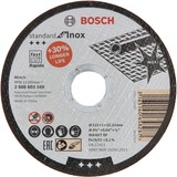 Bosch Trennscheibe Standard for Inox - Rapido, Ø 115mm Bohrung 22,23mm, WA 60 T BF, gerade