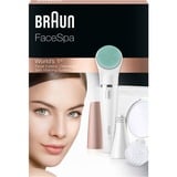 Braun FaceSpa 851V Gesichtsepilierer/-bürste, Epiliergerät weiß/bronze