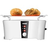 Unold Toaster Design Dual weiß/schwarz, 1.350 Watt, für 4 Scheiben Toast