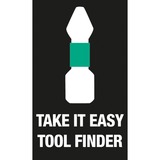 Wera Kraftform Kompakt 20 Tool Finder 1, 7-teilig, Bit-Satz integriertes Magazin