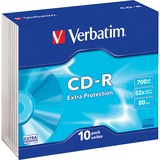 Verbatim CD-R 700 MB, CD-Rohlinge 52fach, 10 Stück, Extra Protection