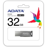 ADATA UV350 32 GB, USB-Stick silber, USB-A 3.2 Gen 1, Retail