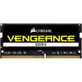 Corsair SO-DIMM 8 GB DDR4-2400  , Arbeitsspeicher schwarz, CMSX8GX4M1A2400C16, Vengeance