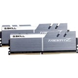 G.Skill DIMM 16 GB DDR4-3200 (2x 8 GB) Dual-Kit, Arbeitsspeicher silber/weiß, F4-3200C14D-16GTZSW, Trident Z, INTEL XMP