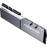 G.Skill DIMM 32 GB DDR4-3200 (2x 16 GB) Dual-Kit, Arbeitsspeicher silber/weiß, F4-3200C14D-32GTZSW, Trident Z, INTEL XMP