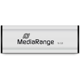 MediaRange 128 GB, USB-Stick silber/schwarz, USB-A 3.2 Gen 1