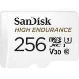 SanDisk High Endurance 256 GB microSDXC, Speicherkarte weiß, UHS-I U3, Class 10, V30