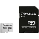Transcend 300S 32 GB microSDHC, Speicherkarte silber, UHS-I U1, Class 10