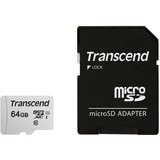 Transcend 300S 64 GB microSDXC, Speicherkarte silber, UHS-I U1, Class 10
