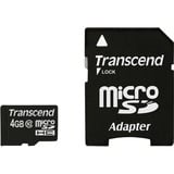 Transcend microSDHC Card 4 GB, Speicherkarte schwarz, Class 10