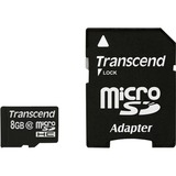 Transcend microSDHC Card 8 GB, Speicherkarte schwarz, Class 10