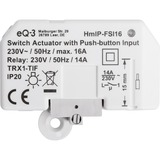 Homematic IP Schaltaktor mit Tastereingang (HmIP-FSI16), Schalter weiß, Unterputz