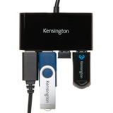 Kensington USB 3.0 4-Port Hub, USB-Hub schwarz, 4x USB 3.0 Typ-A