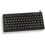 CHERRY Compact-Keyboard G84-4100, Tastatur schwarz, US-Layout, Cherry Mechanisch