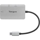 Targus USB 3.2 Gen 1 Multiport-Hub, USB-C Stecker > USB-A + USB-C Buchse + HDMI Buchse, USB-Hub silber, PD, Laden mit bis zu 100 Watt