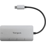 Targus USB-C-Hub an 4x USB-A, USB-Hub silber