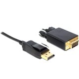 DeLOCK Adapterkabel DisplayPort 1.1 Stecker > DVI 24+1 Stecker schwarz, 5 Meter, passiv