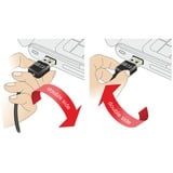 DeLOCK EASY-USB 2.0 Kabel, USB-A Stecker > Micro-USB Stecker 90° schwarz, 2 Meter, rechts / links abgewinkelt, beidseitig verwendbar