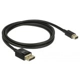DeLOCK Kabel miniDisplayPort (St) > DisplayPort (St) 8K 60Hz zertifiziert schwarz, 1 Meter