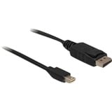 DeLOCK Kabel mini DisplayPort -> DisplayPort, Adapter schwarz, 5 Meter