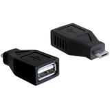 DeLOCK USB 2.0 Adapter, Micro-USB Stecker > USB-A Buchse schwarz