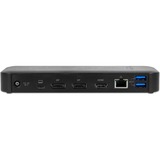 DeLOCK USB Type-C Dockingstation schwarz, DisplayPort, HDMI, USB-C, USB-A